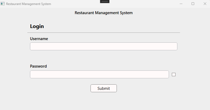 Restaurant Management System